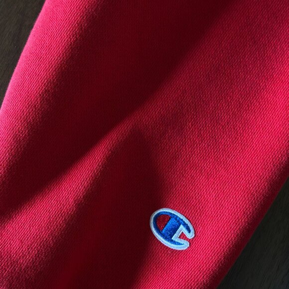 Champion Womens Reverse Weave Cropped Cut-Off Hoodie - Size Medium - Picture 5 of 7